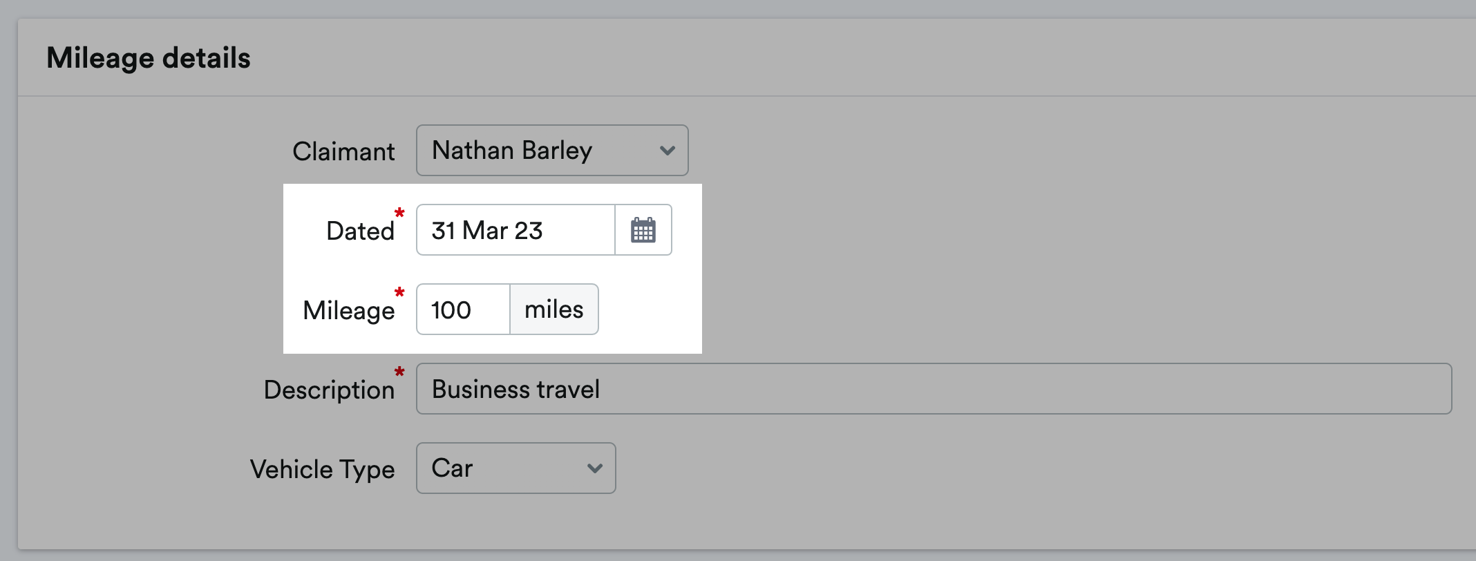 How to record a new mileage claim FreeAgent