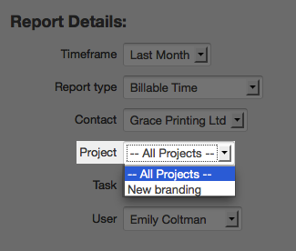 Project filter