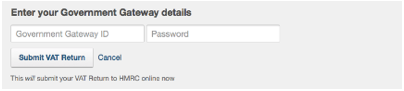 enter Government Gateway details