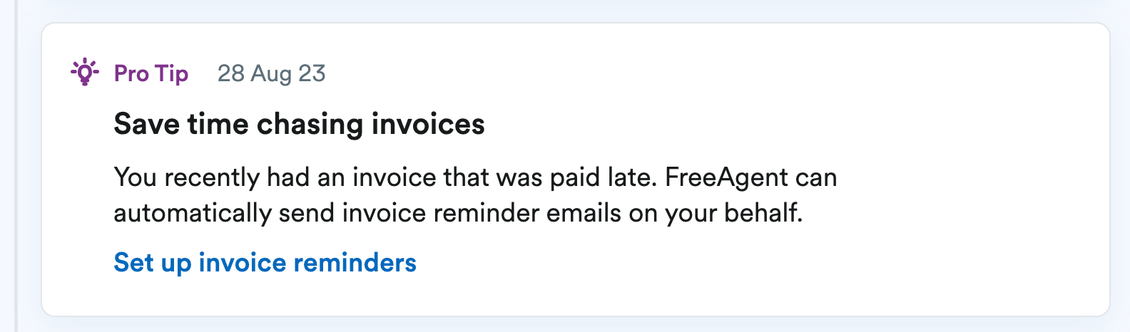 pro tips notifications in Radar feed