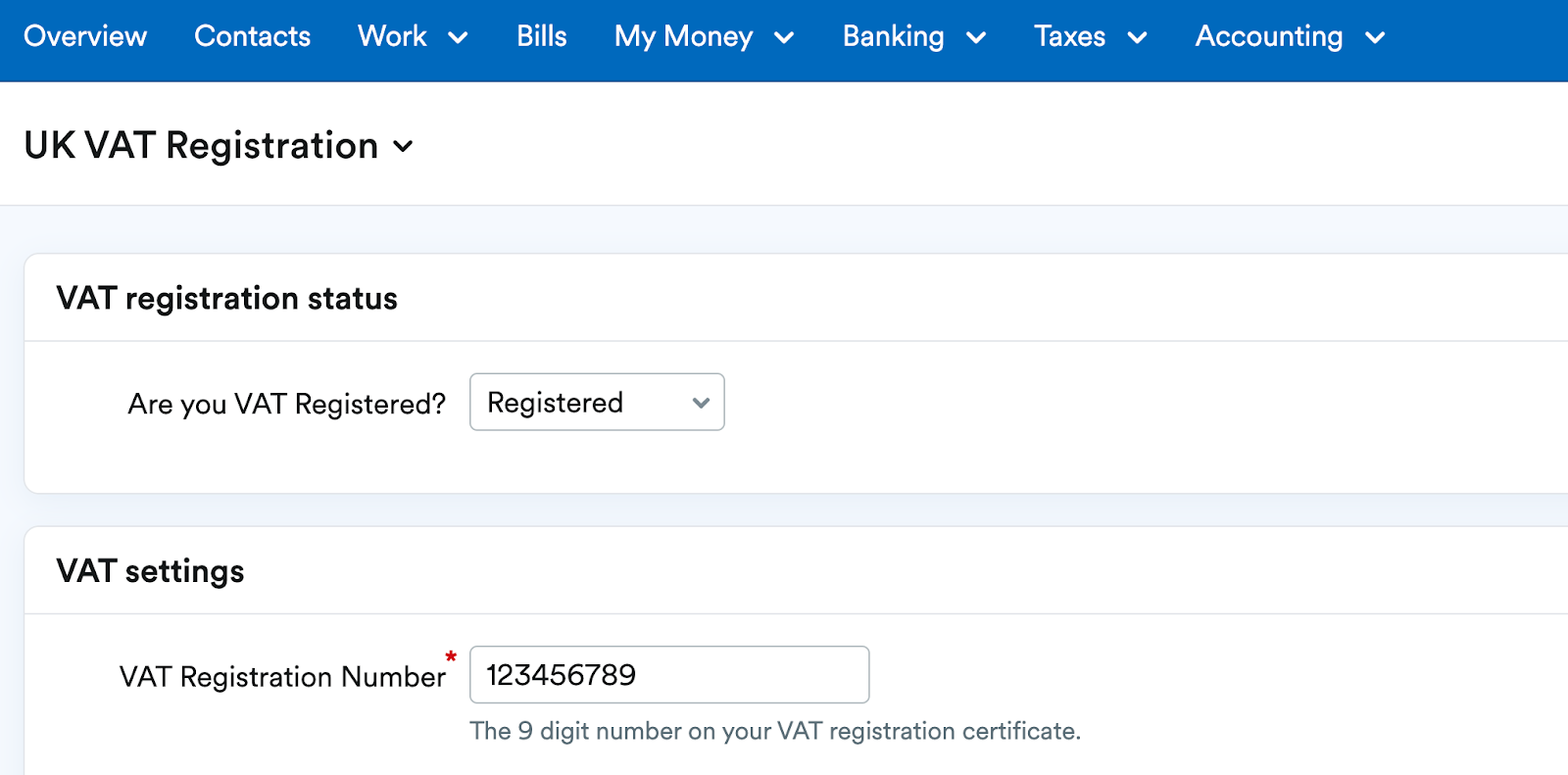 Update your details when you receive your VAT registration number ...