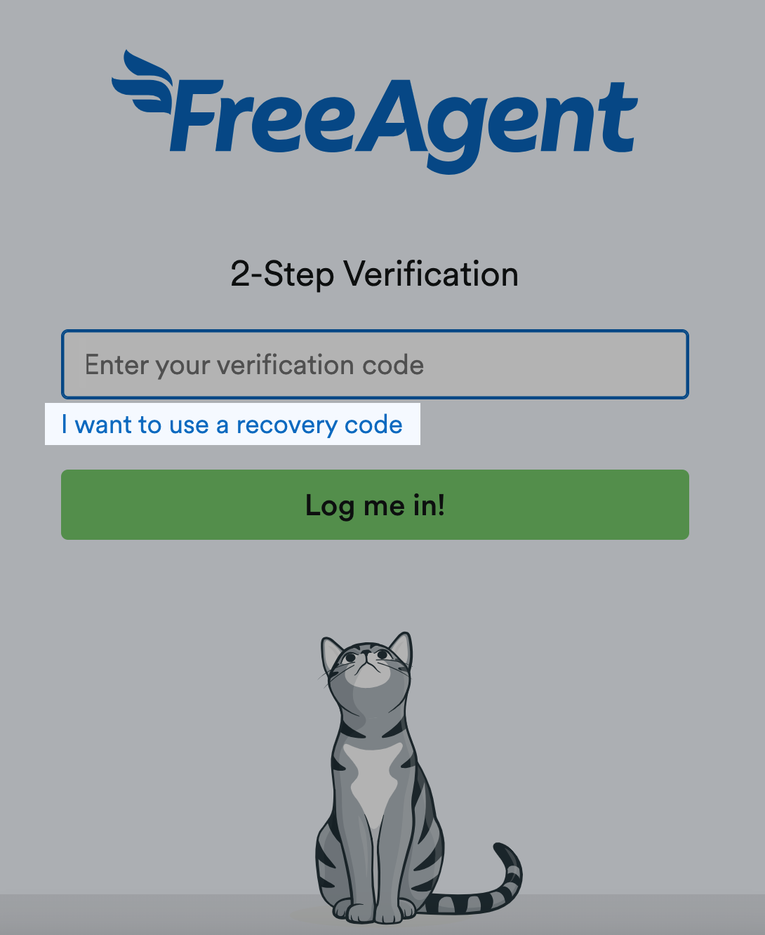 I want to use a recovery code button highlighted on the 2-Step Verification page..png