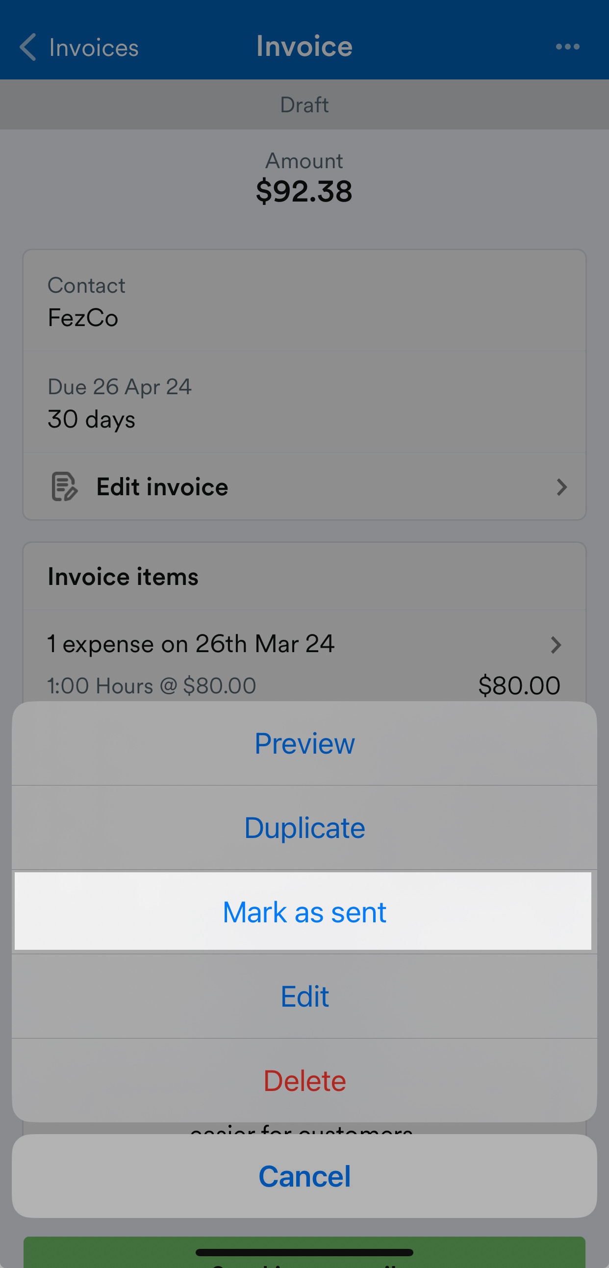 Creating An Invoice Using The FreeAgent Mobile App – FreeAgent