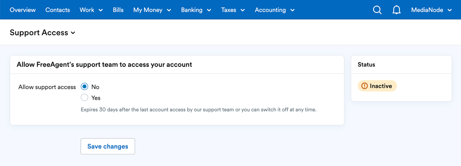 Screenshot of support access area.png