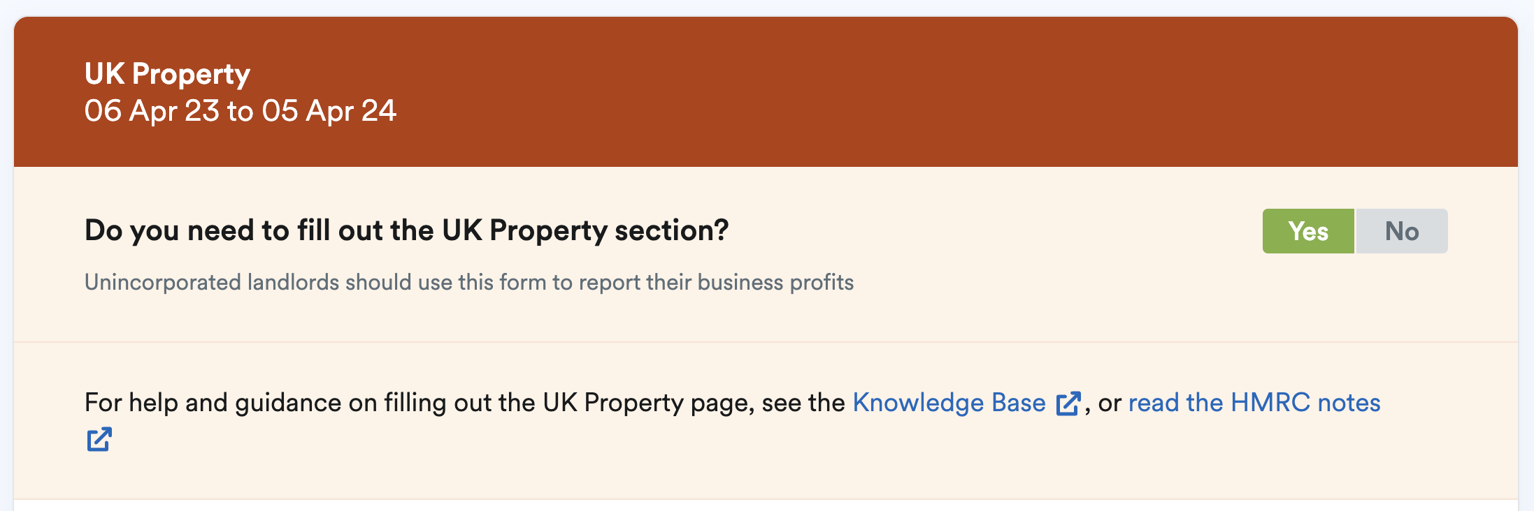 UK Property page toggle