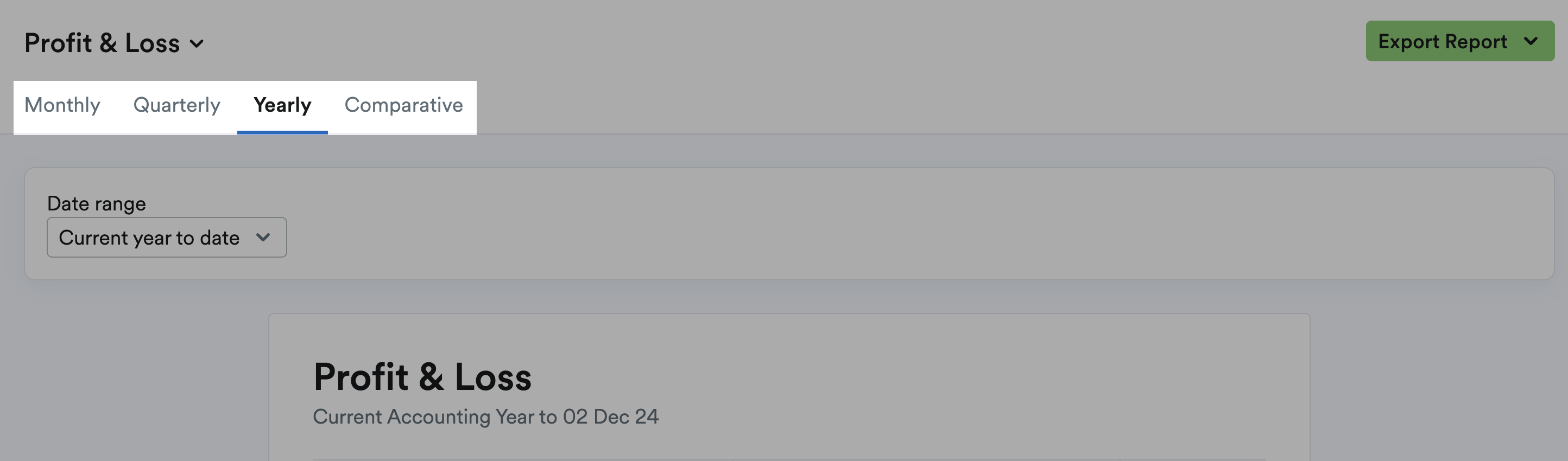 Date option tabs highlighted