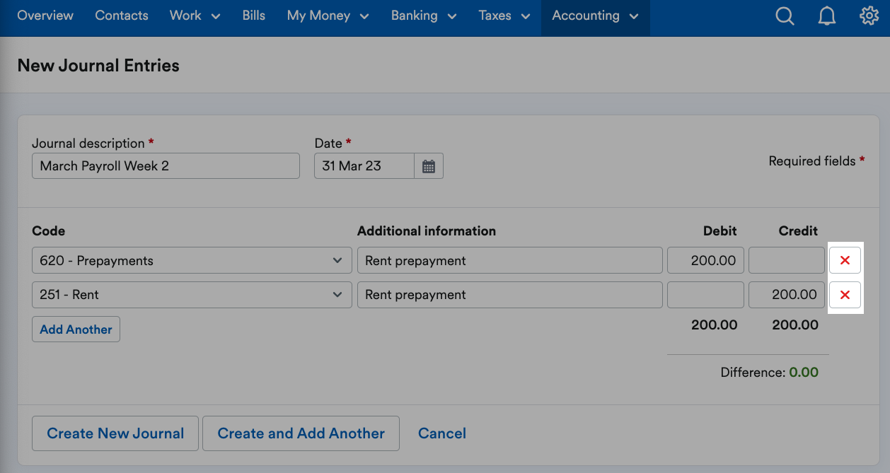 Cross button highlighted