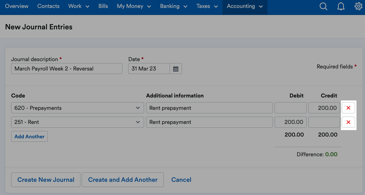 Cross button highlighted