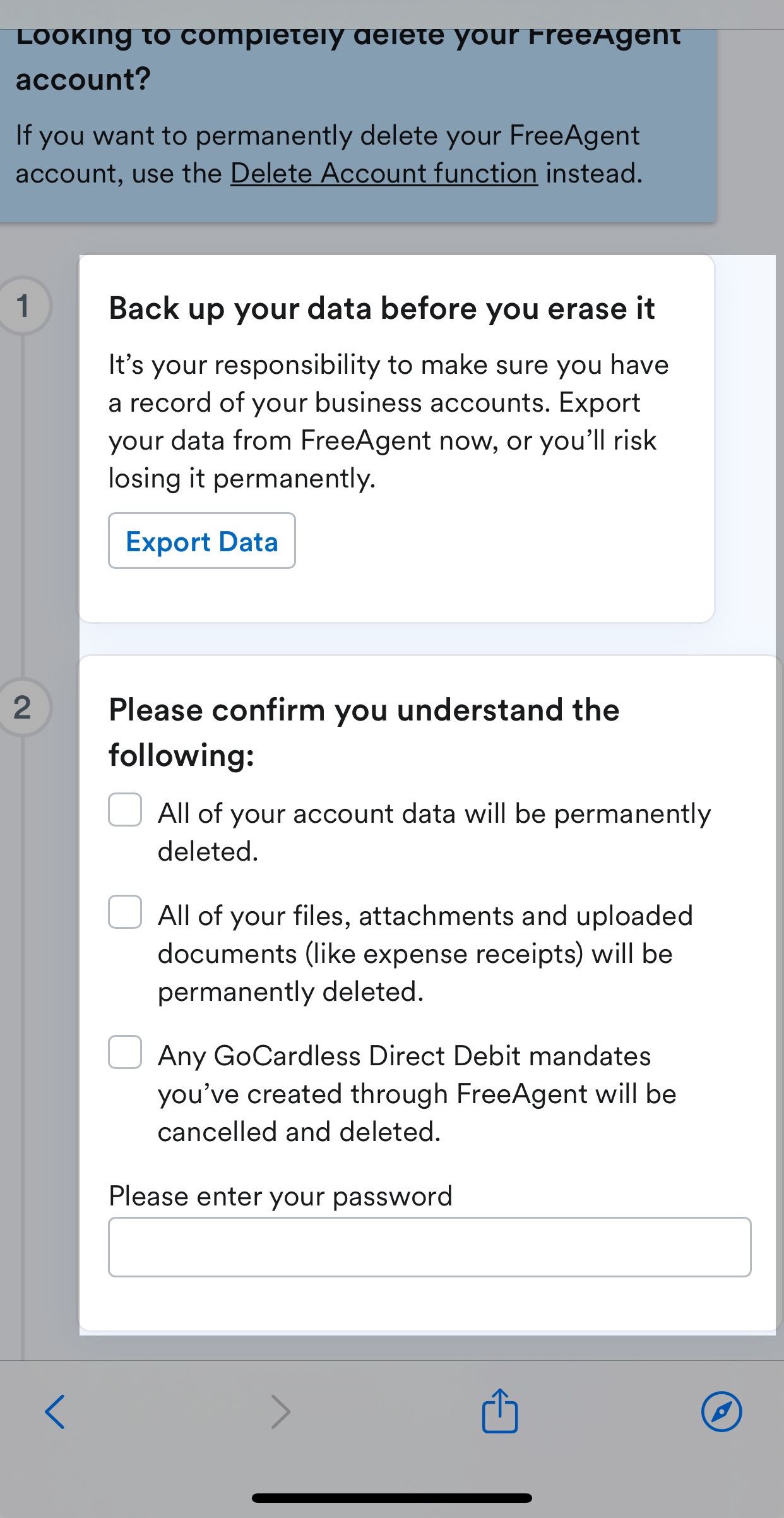 implications of resetting the data