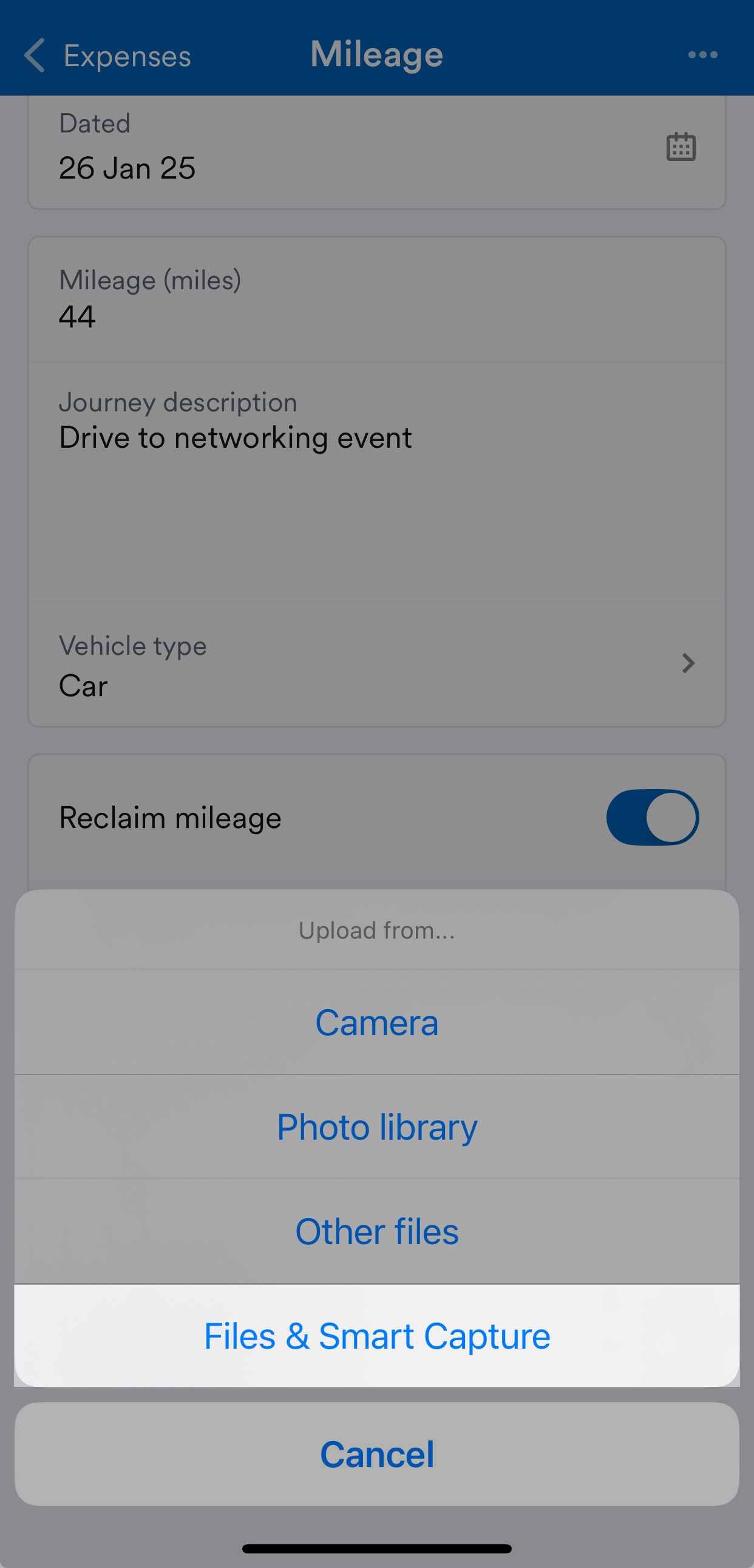 File and Smart Capture highlighted in the menu