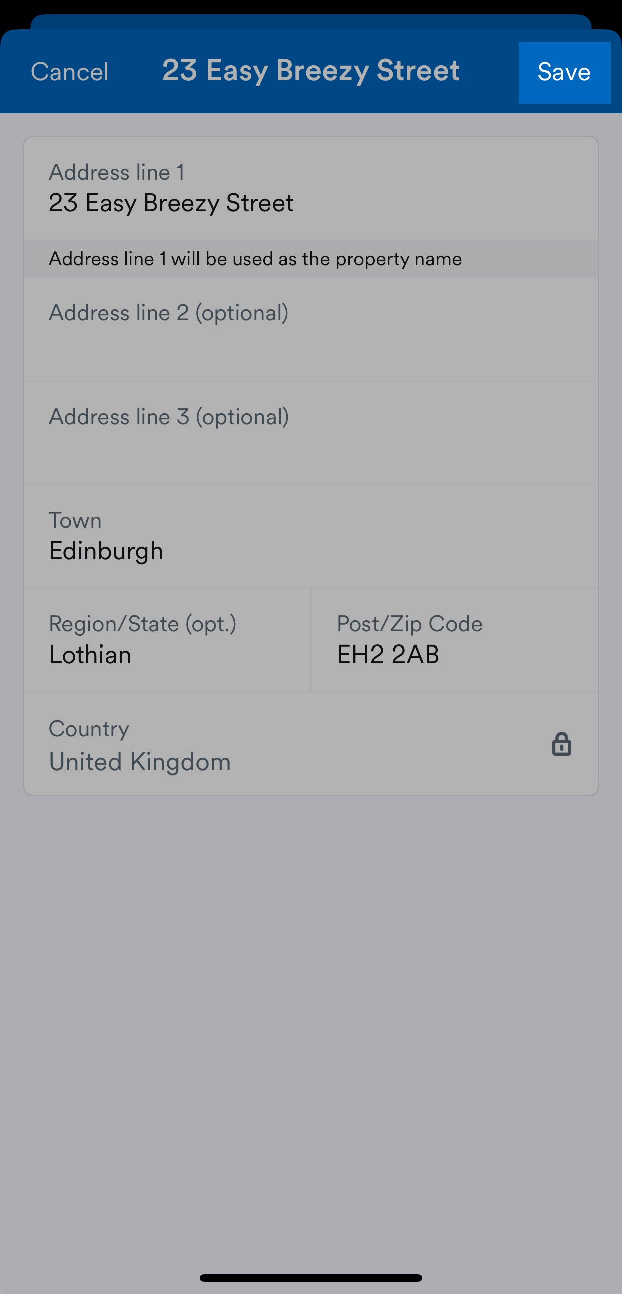 Save button highlighted in top-right