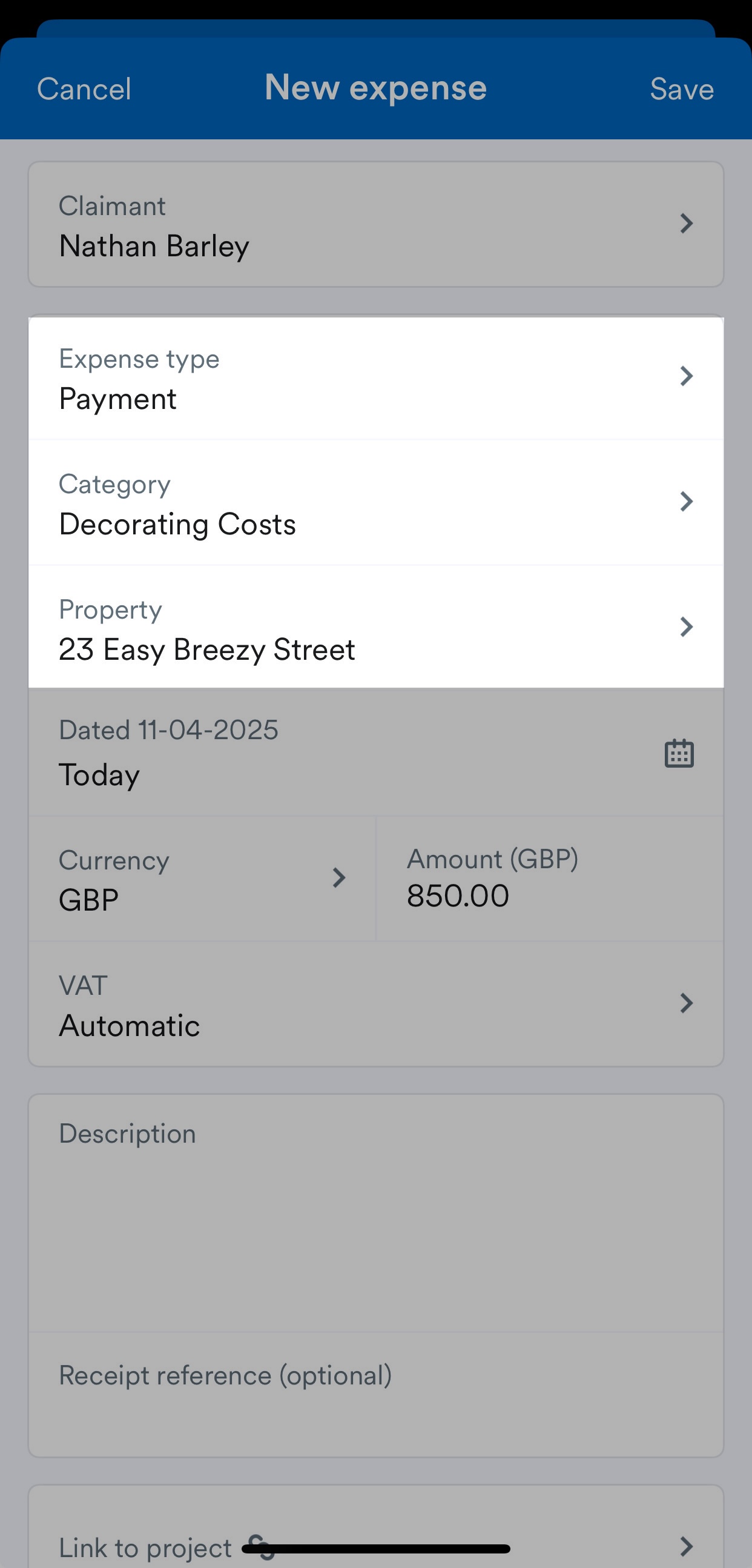 New expense being created for the costs