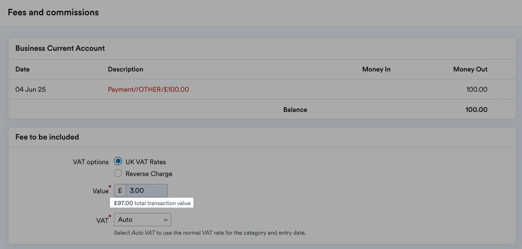 Total transaction value decreased by £3.00.