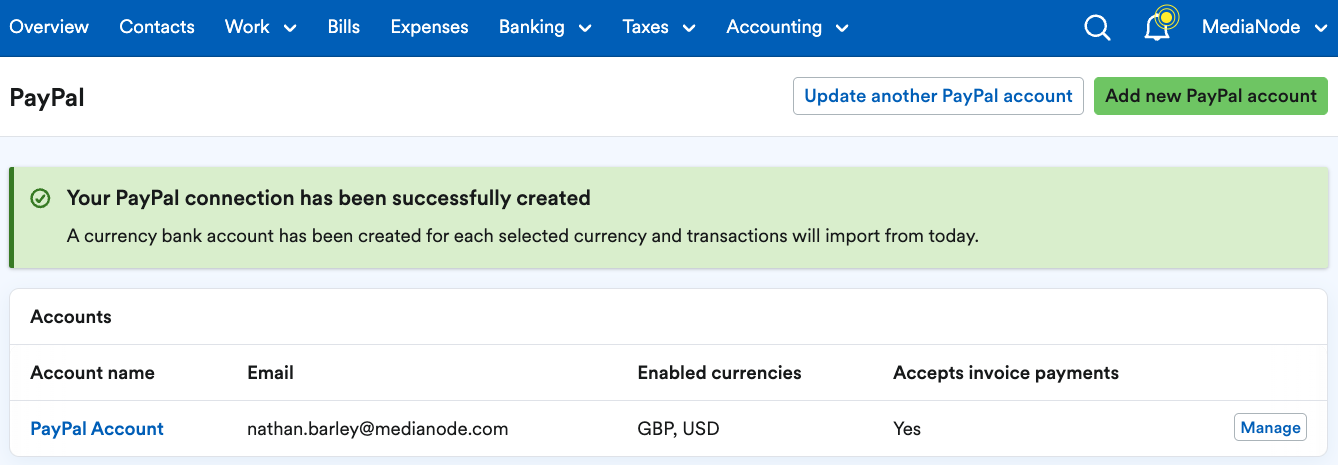 PayPal migration complete