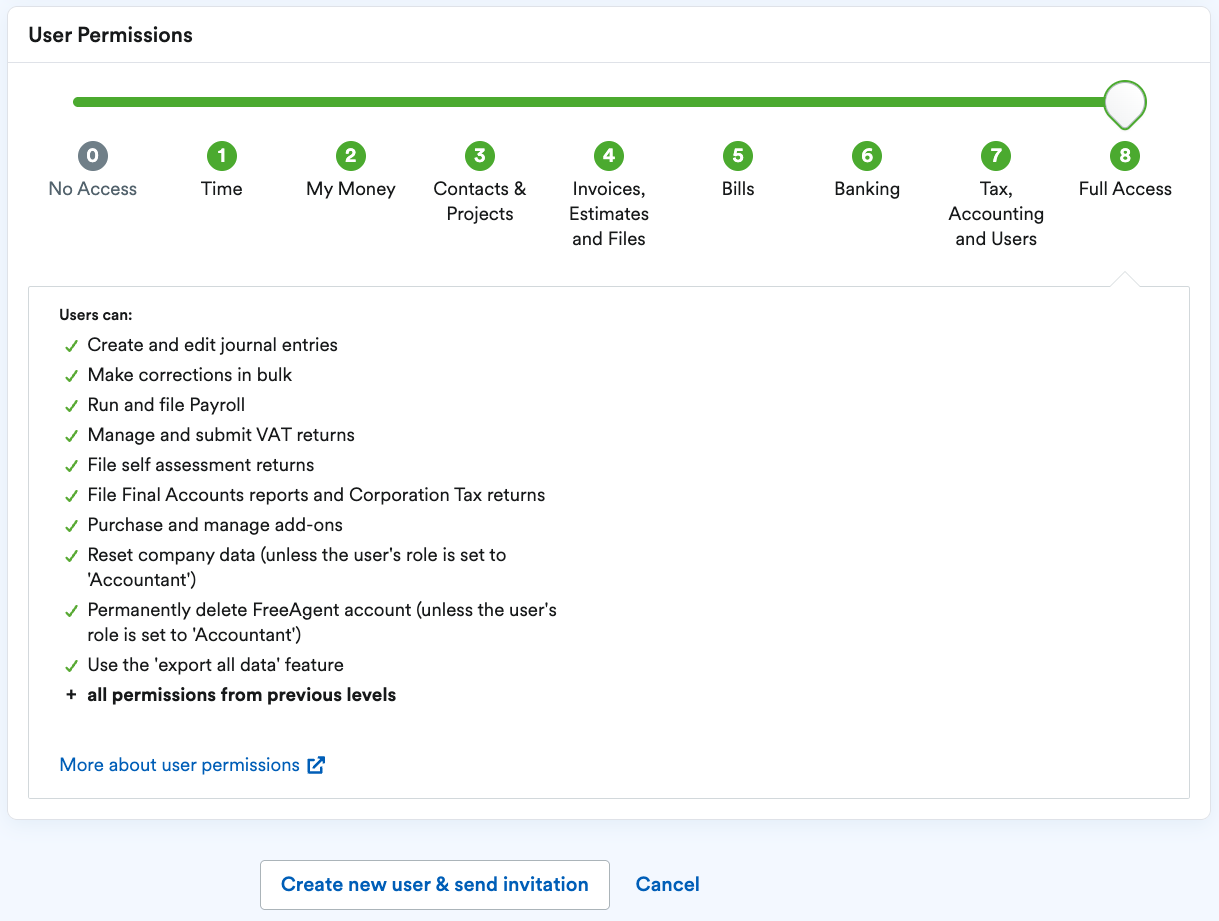 Add your accountant as a user to your FreeAgent account – FreeAgent