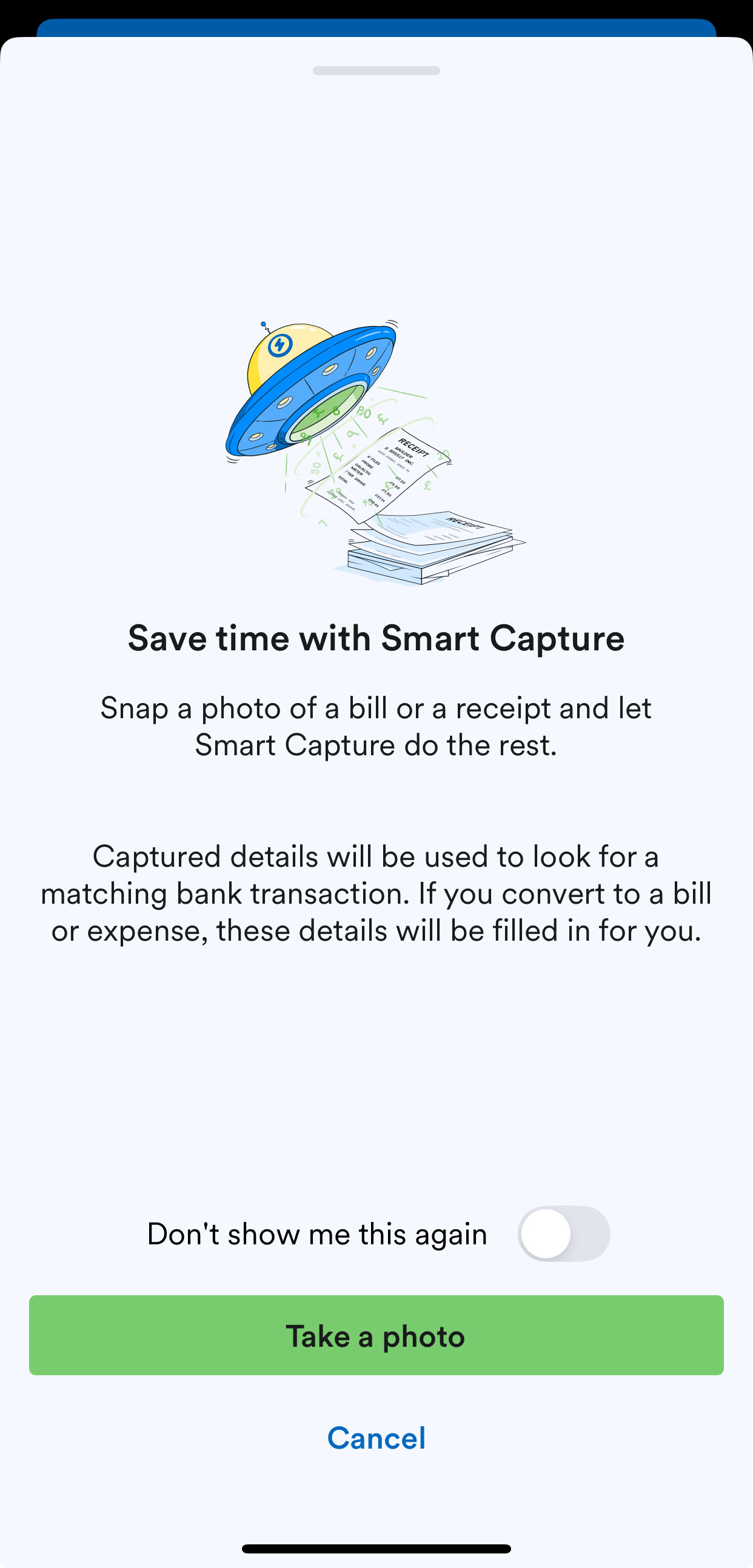 Capture a receipt using Smart Capture on mobile – FreeAgent