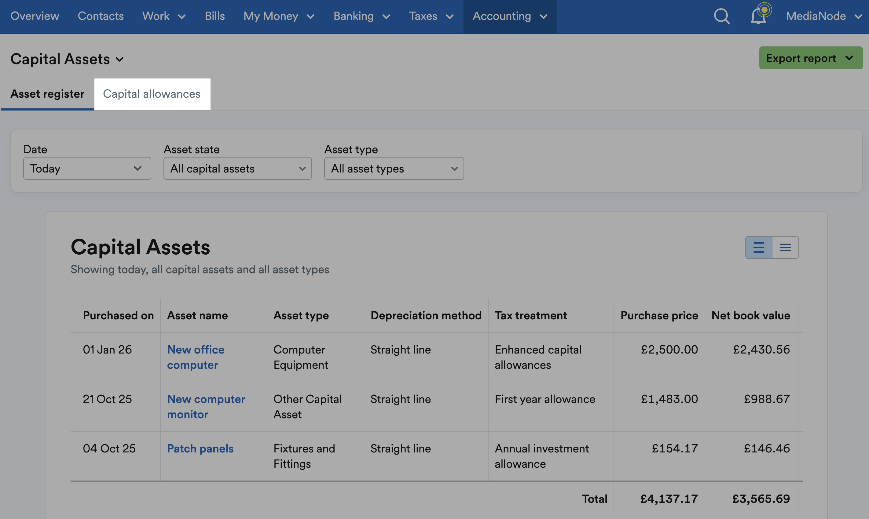 How to use FreeAgent’s capital allowances calculation – FreeAgent
