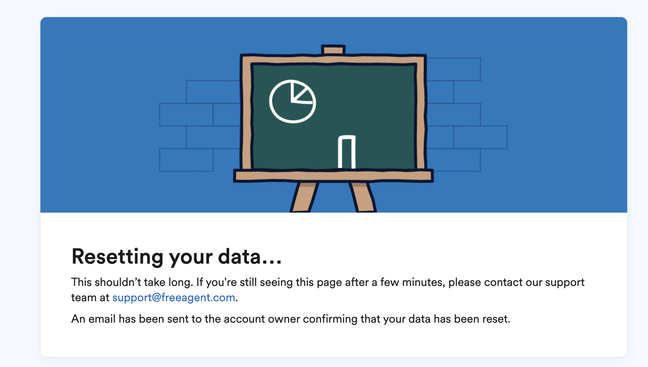 Resetting your data screen