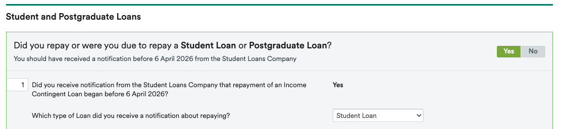 student loan section