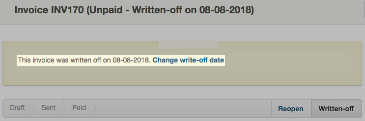 write off unpaid invoices