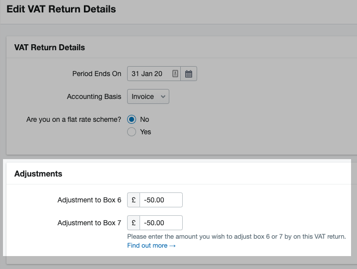 How to adjust boxes 6 and 7 of your VAT return FreeAgent