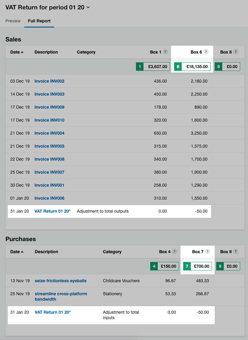 How to adjust boxes 6 and 7 of your VAT return FreeAgent