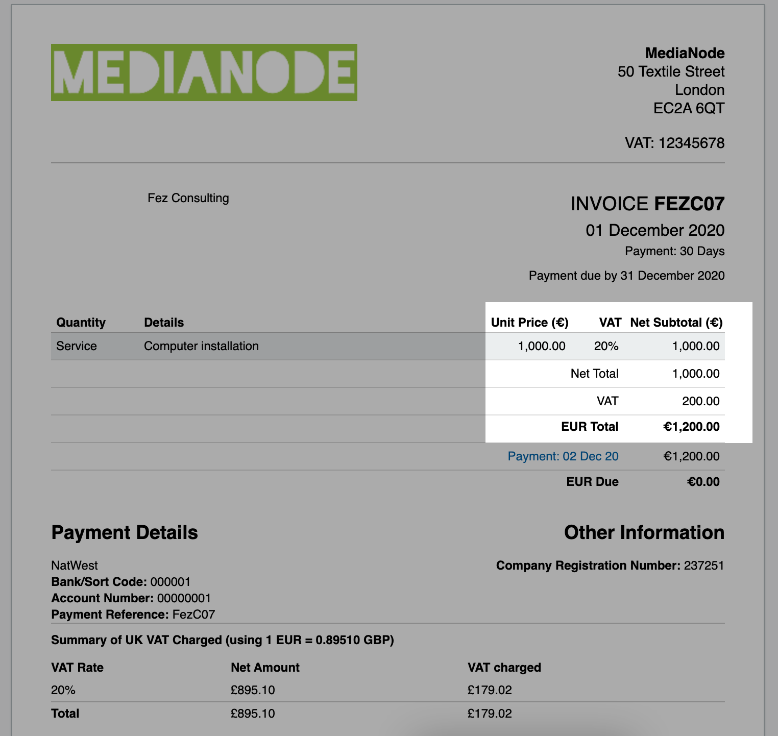 How to create a foreign currency invoice – FreeAgent