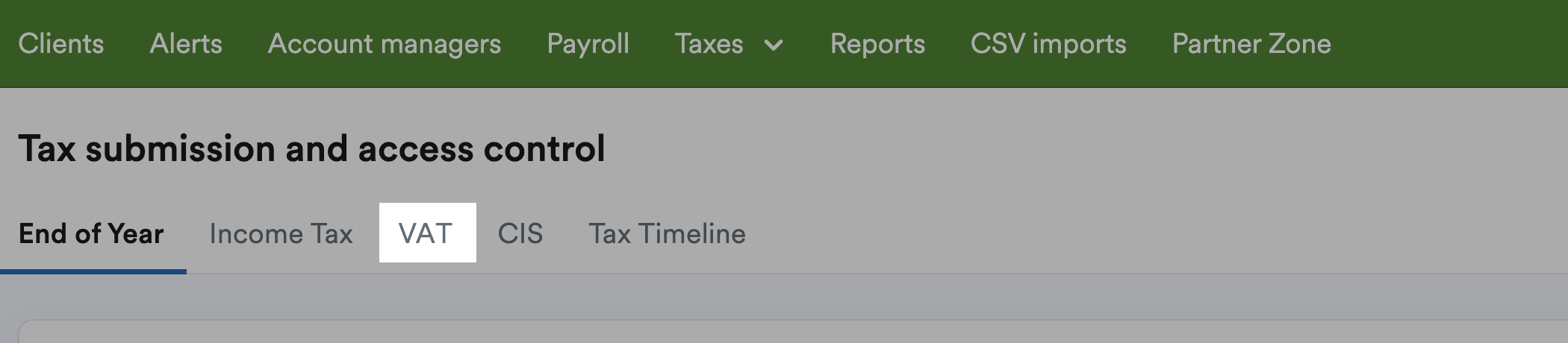 VAT tab highlighted