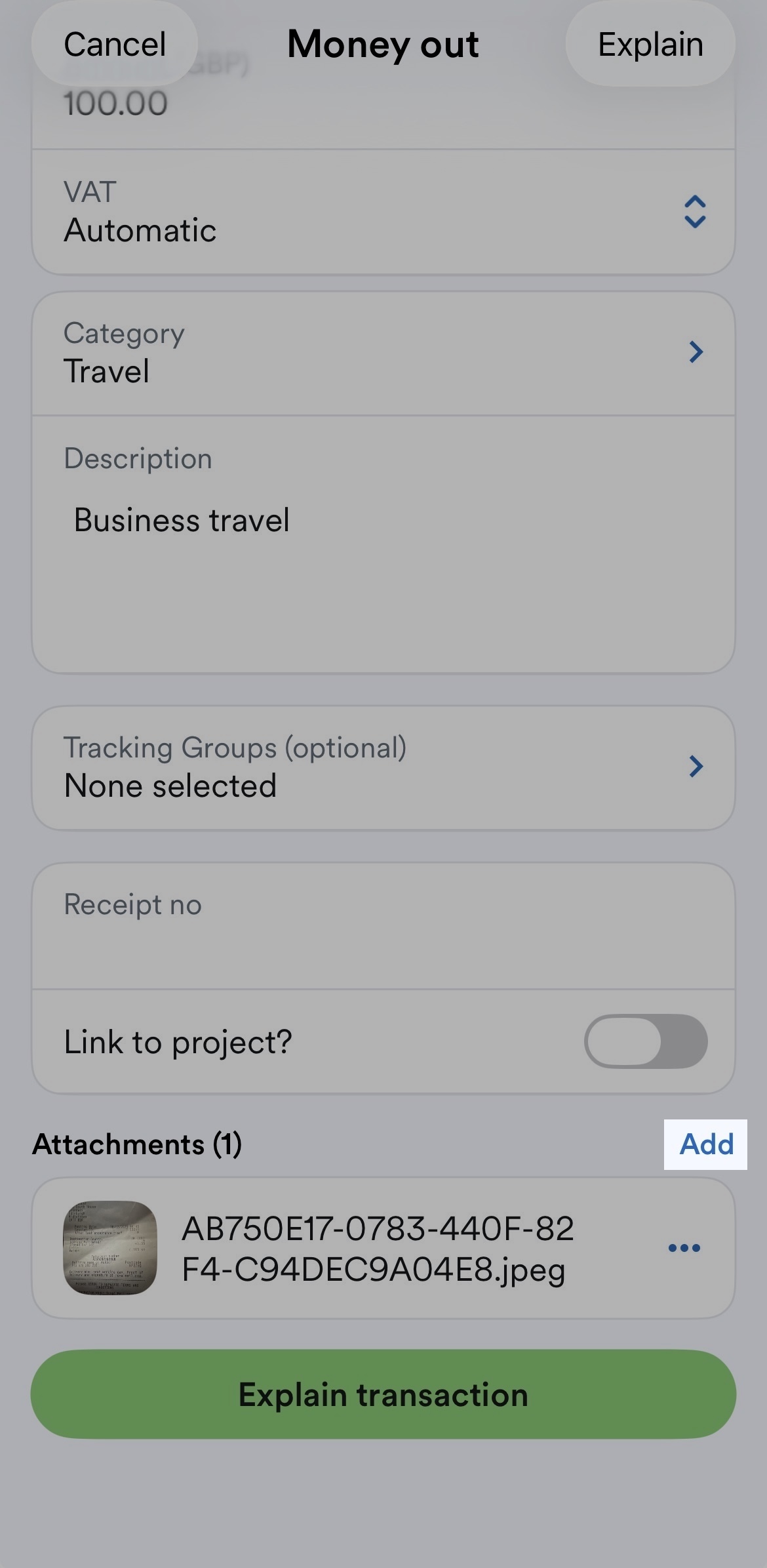 Add highlighted above the attachment to add additional attachments