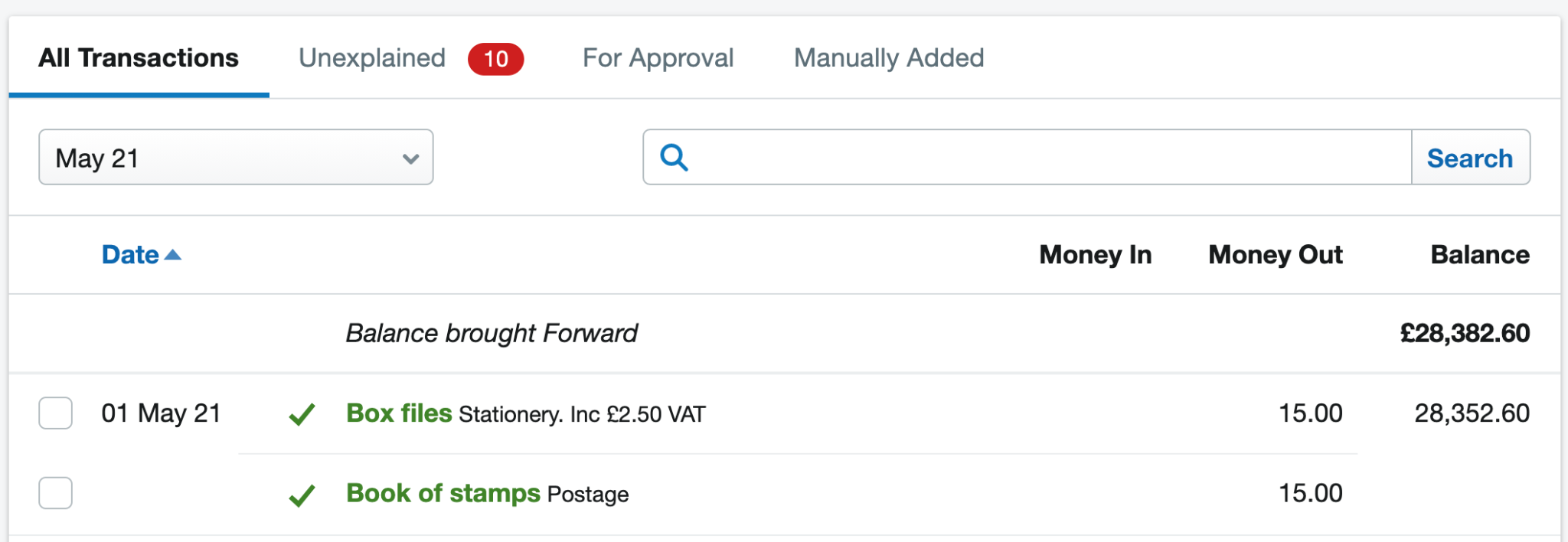 Split a bank transaction between multiple categories – FreeAgent