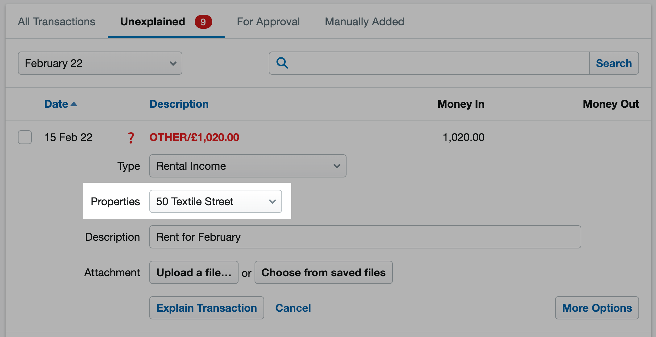 Record rental income for a property – FreeAgent