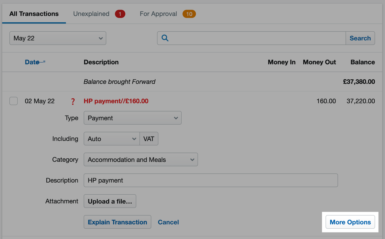 How to record an asset bought on hire purchase when using cash basis