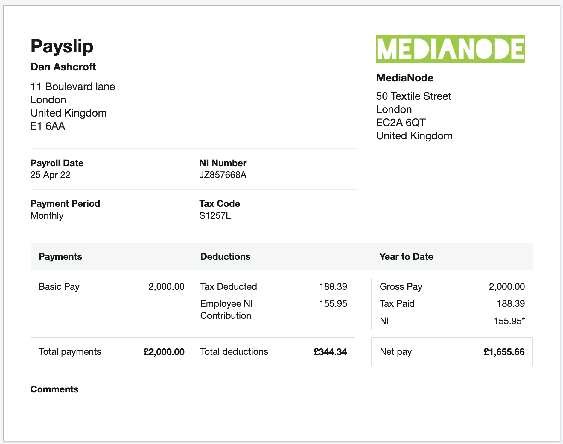 How to style your payslips FreeAgent